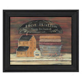 Hot Bath 4 Black Framed Print Wall Art