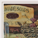 Country Bath Shelf 2 White Framed Print Wall Art