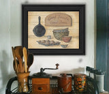 Good Friends 2 Black Framed Baking Print Wall Art