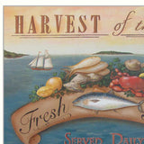 Harvest of the Sea White Framed Print Wall Art