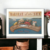 Harvest of the Sea White Framed Print Wall Art