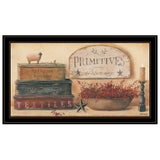 Primitives and Vintage 3 Black Framed Americana Print Wall Art