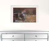 A Mothers Love Horses White Framed Print Wall Art