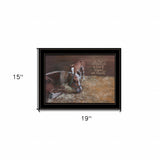 A Mothers Love Horses 2 Black Framed Print Wall Art