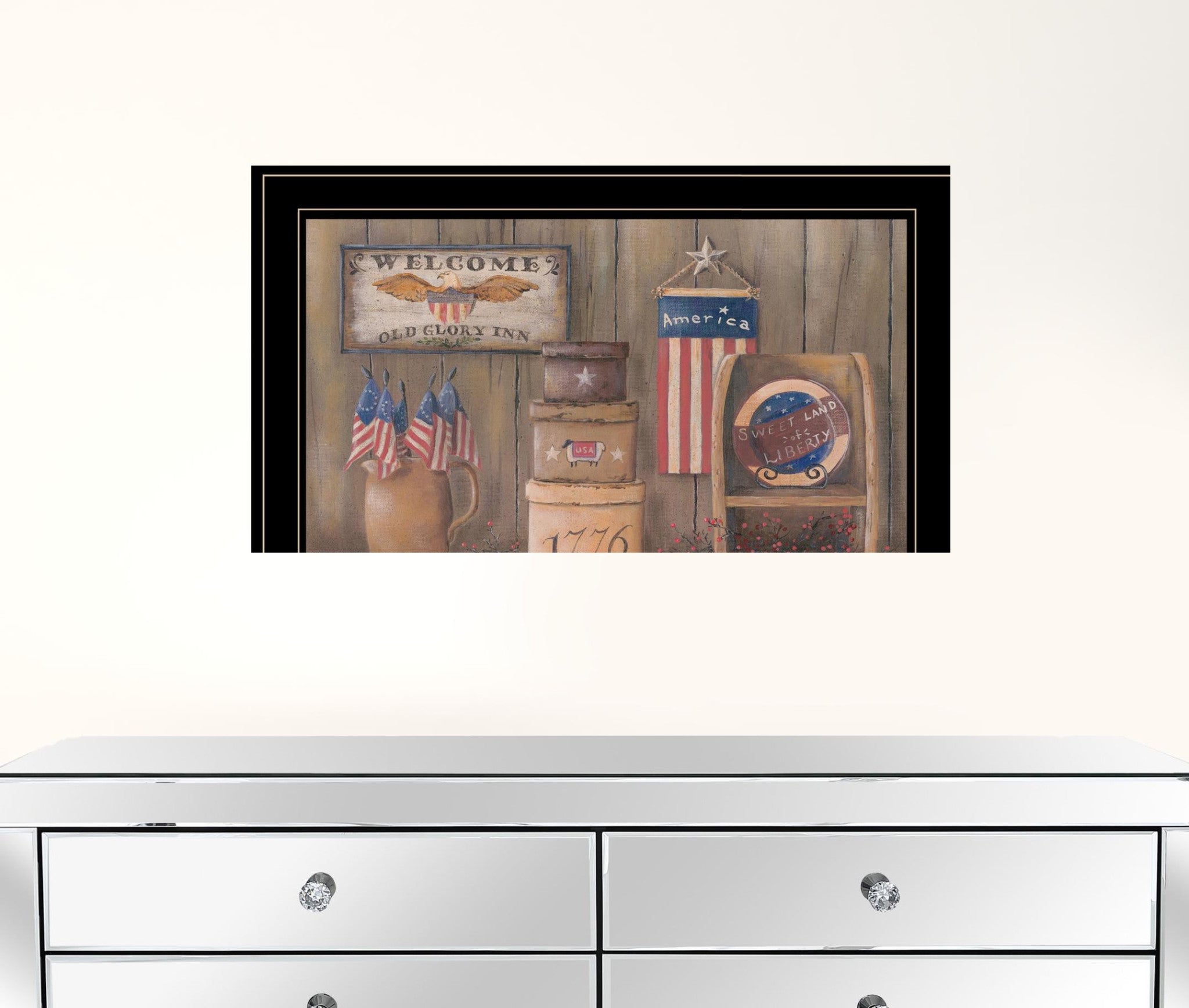 Sweet Land Of Liberty 3 Black Framed Print Wall Art