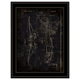 Airplane Patent II 2 Black Framed Print Wall Art