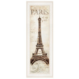 Paris Panel 1 White Framed Print Wall Art