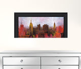 NYC Skyline 2 Black Framed Print Wall Art