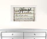 Our House Is Lived In 2 White Framed Print Wall Art