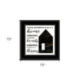 A Blessing 2 Black Framed Print Wall Art