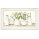 Simplicity In White II White Framed Print Wall Art