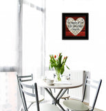 Measure Of Love 2 Black Framed Print Wall Art