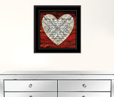 Love Is Patient 2 Black Framed Print Wall Art