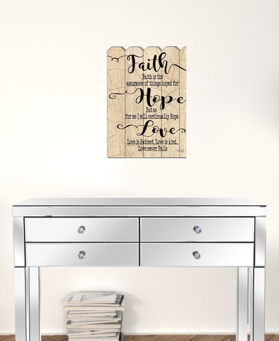 Faith Hope Love Unframed Print Wall Art