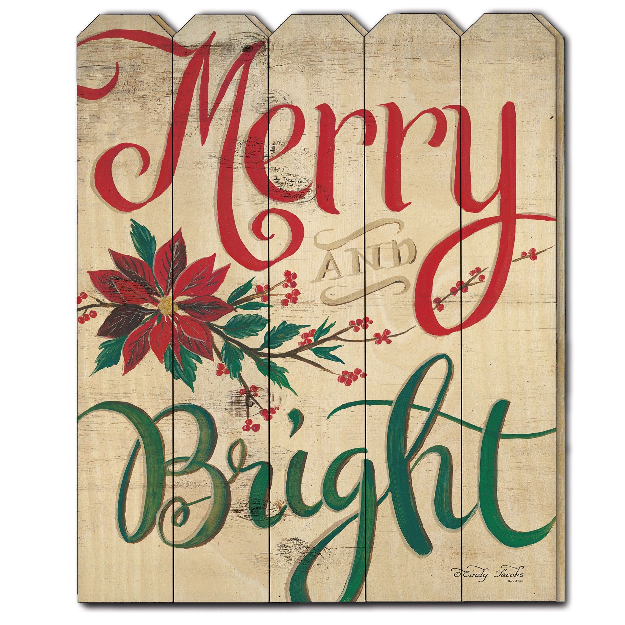 Merry & Bright Unframed Print Wall Art