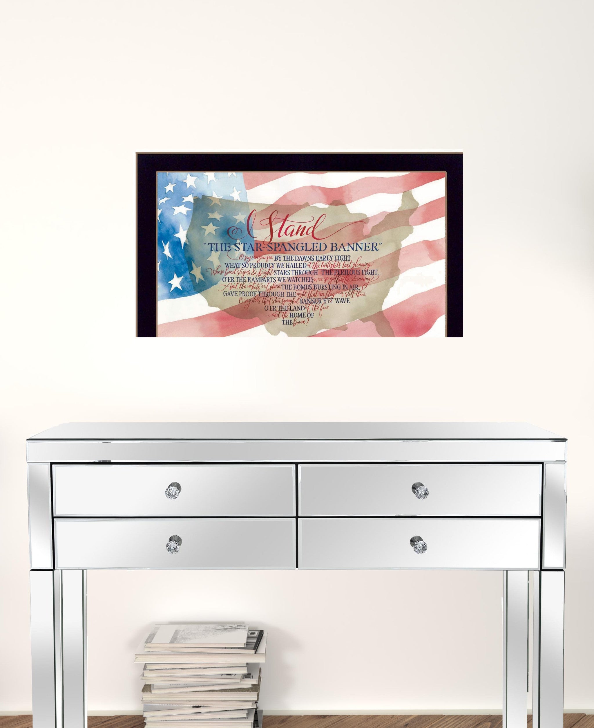 I Stand 1 Black Framed Print Wall Art