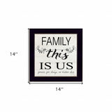 Family This Is Us Forever Black Framed Print Wall Art