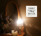 Family This Is Us Forever White Framed Print Wall Art