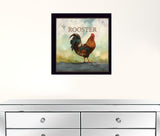 Raleigh The Rooster Black Framed Print Wall Art