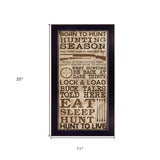 Hunting Season Black Framed Print Wall Art