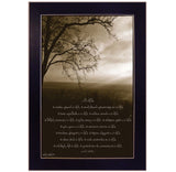 Life Is 9 Black Framed Print Wall Art