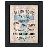 Bathroom Humor 2 Black Framed Print Wall Art