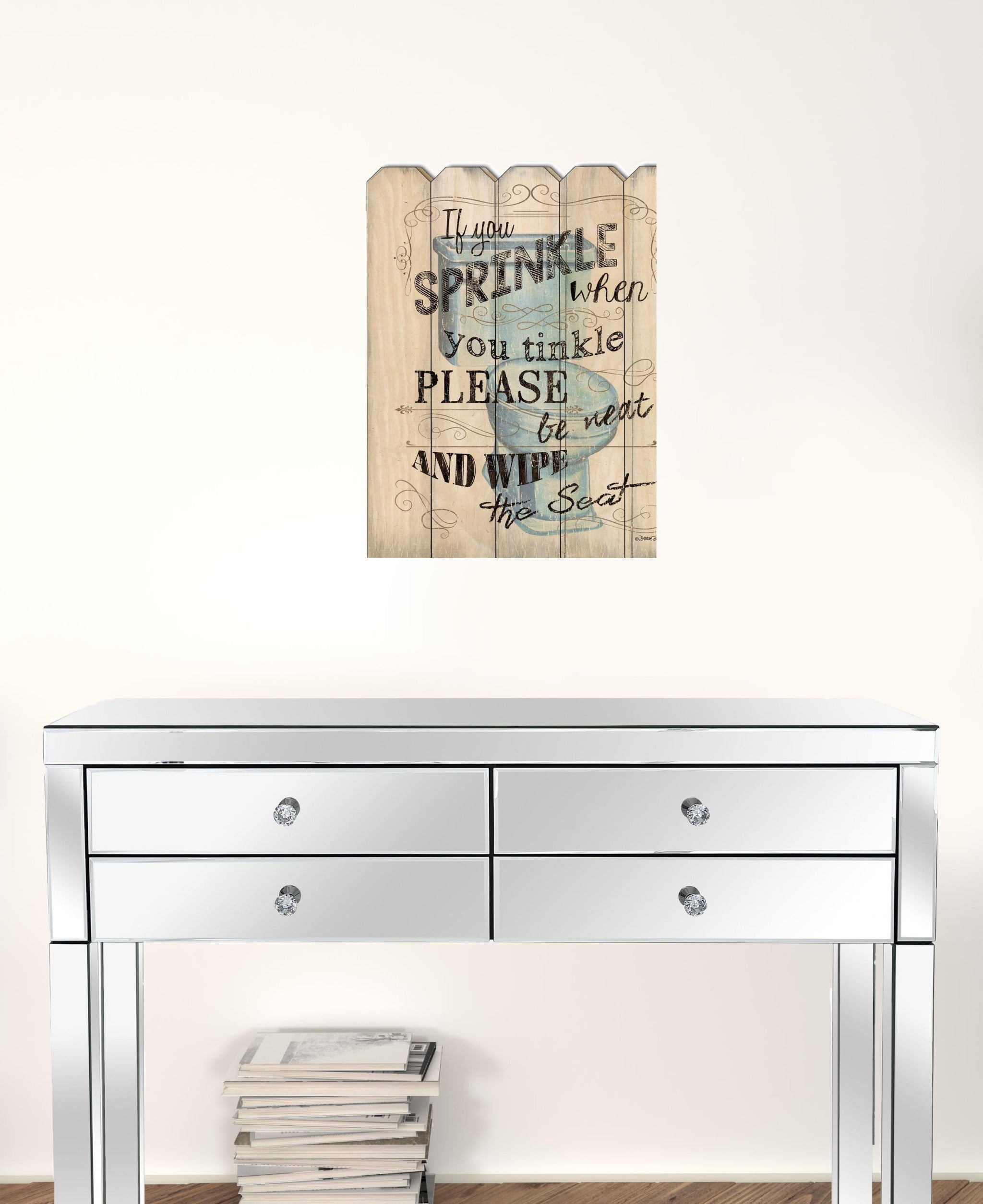 If You Sprinkle Unframed Print Bathroom Wall Art