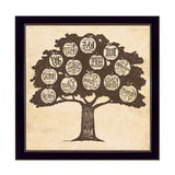 Family Attributes I Black Framed Print Wall Art