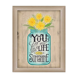 Sunshine 3 Brown Framed Print Wall Art