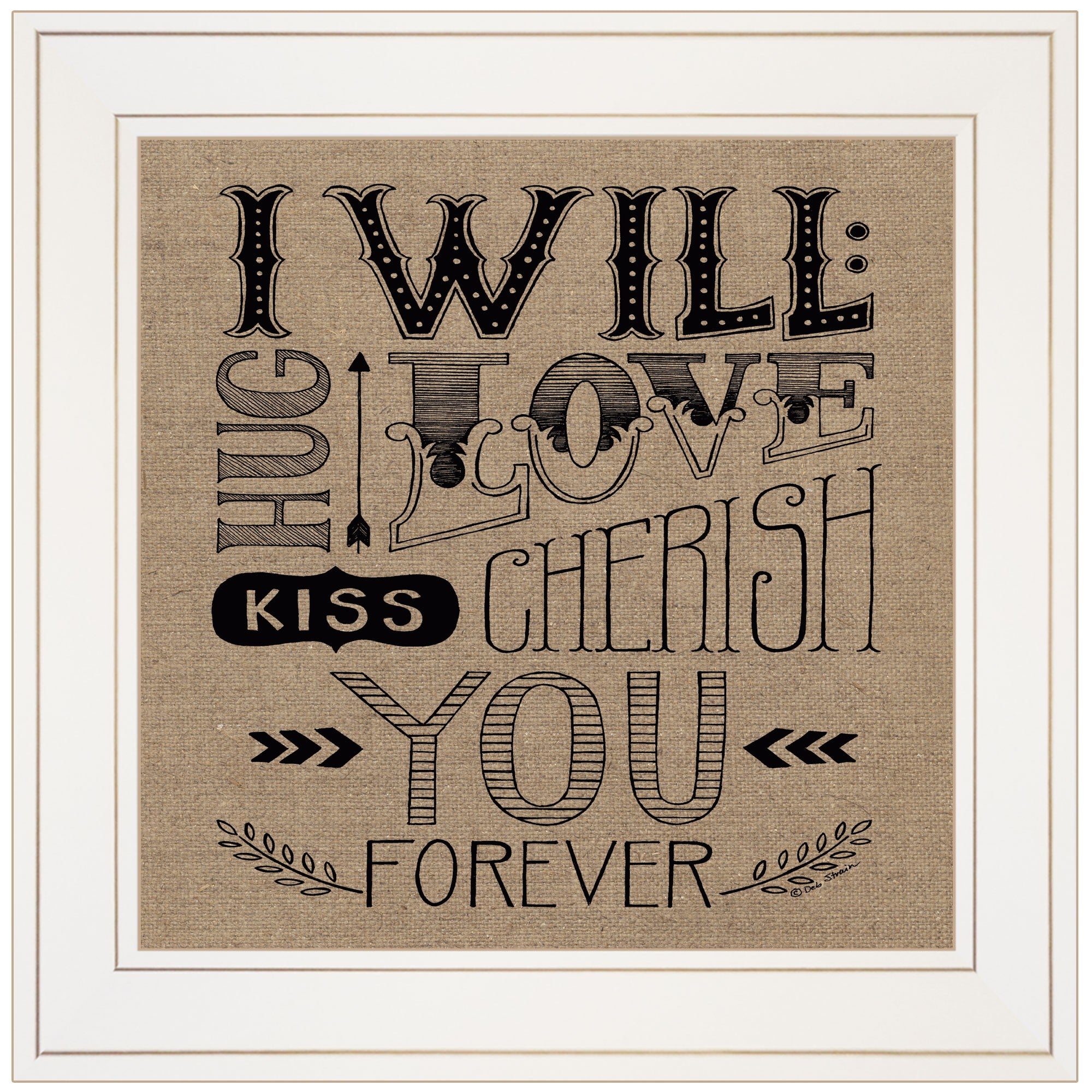 Forever 1 White Framed Print Wall Art