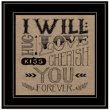 Forever 2 Black Framed Print Wall Art