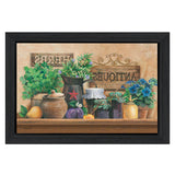 Antiques And Herbs 3 Black Framed Print Wall Art