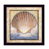 Shell Black Framed Print Wall Art