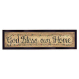 God Bless Our Home 1 Black Framed Print Wall Art