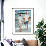 Going Fishing White Framed Print Wall Art