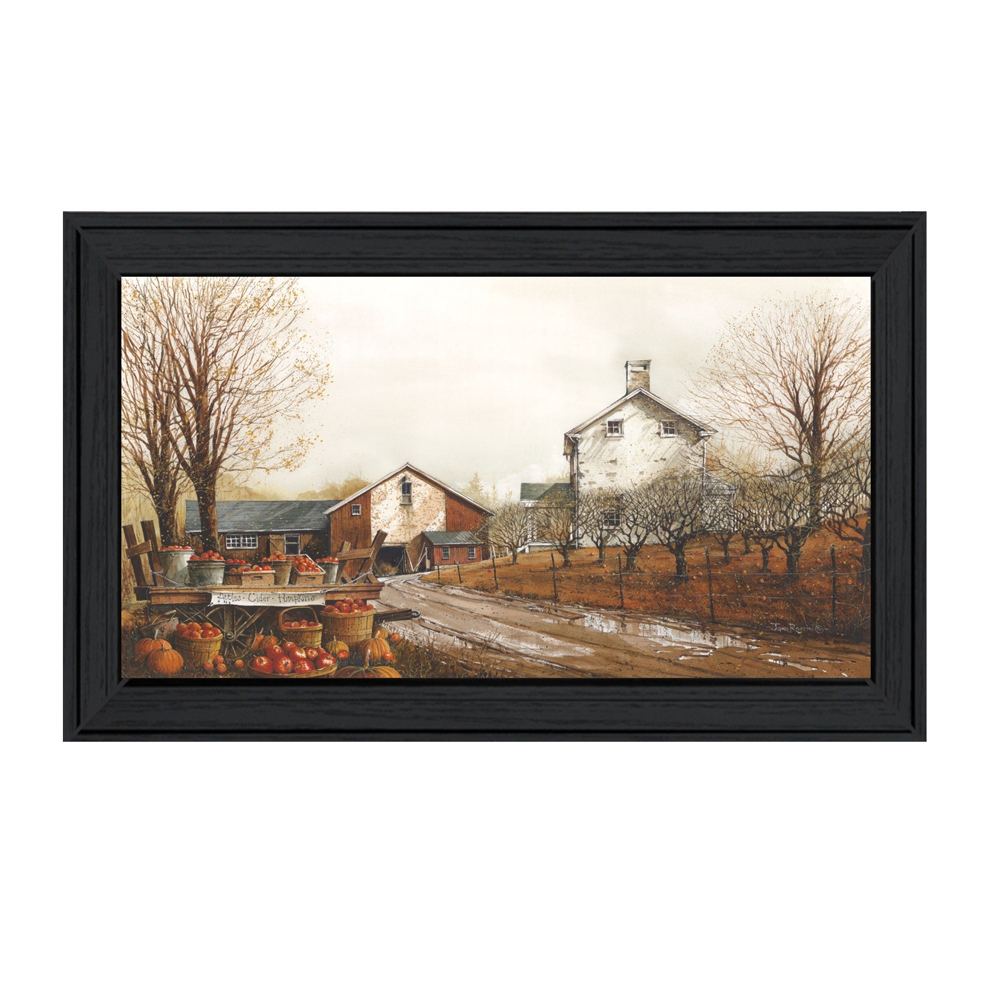 Autumns Bounty Black Framed Print Wall Art