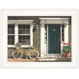 Parked Out Front 1 White Framed Print Wall Art