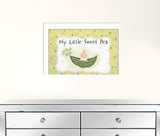 My Little Sweet Pea White Framed Print Wall Art