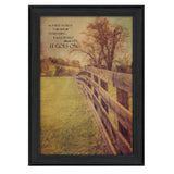 Life Goes On Black Framed Print Wall Art