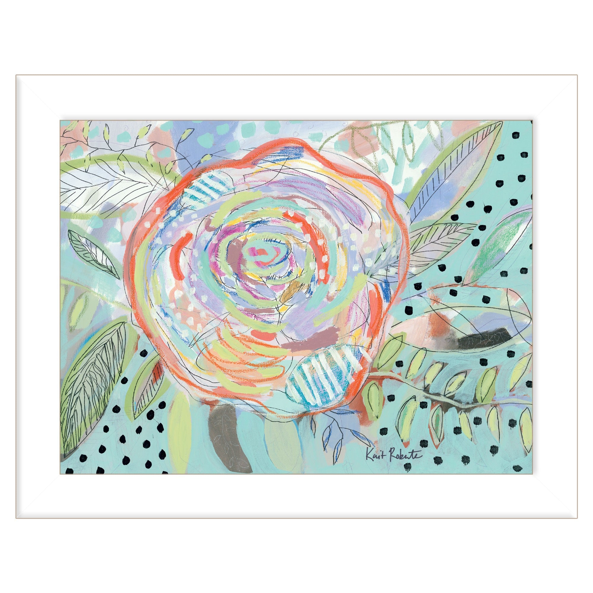 Bloom For Yourself 3 White Framed Print Wall Art