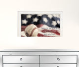 Baseball Playing The Game 1 White Framed Print Wall Art