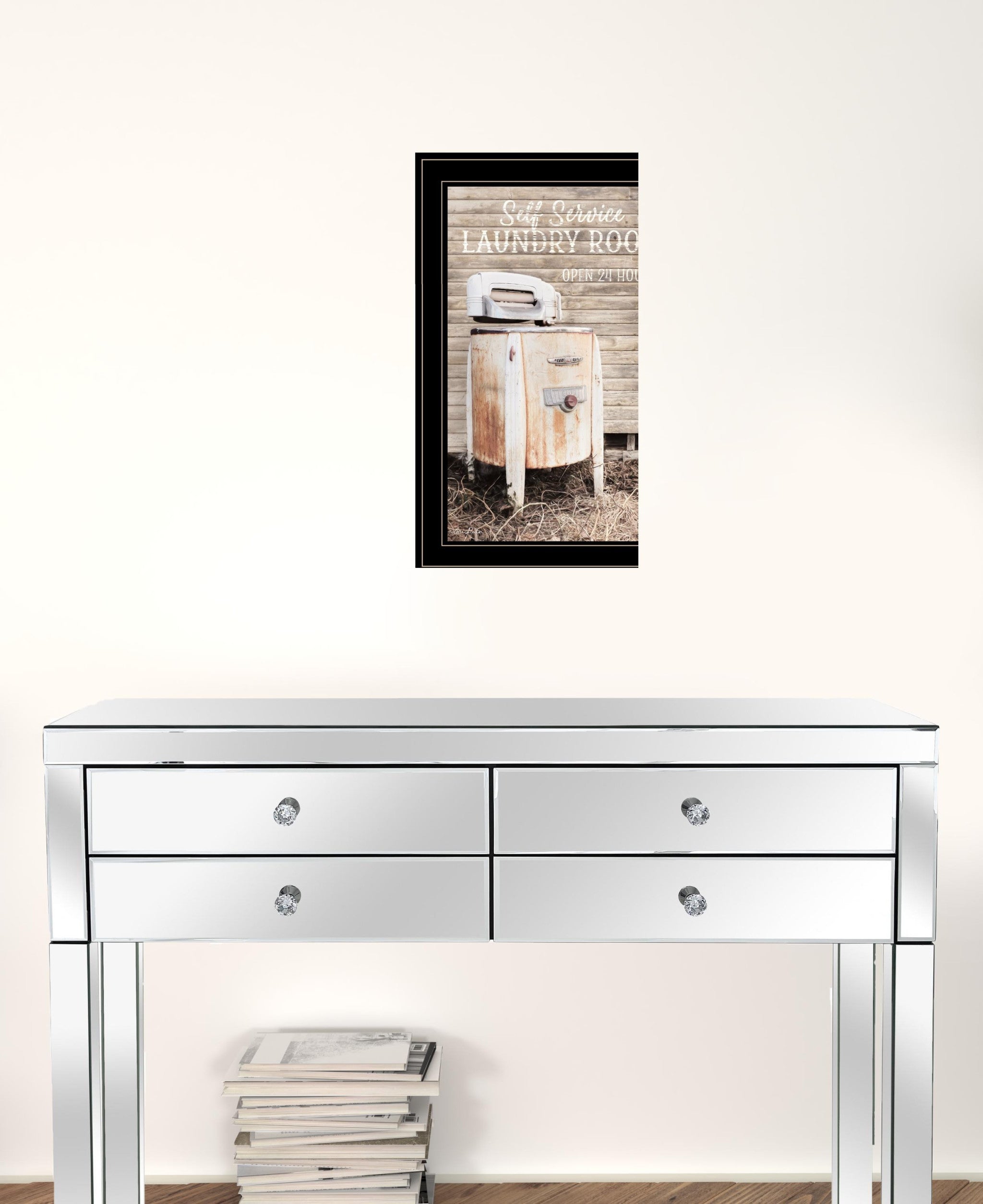 Laundry Room 2 Black Framed Print Wall Art