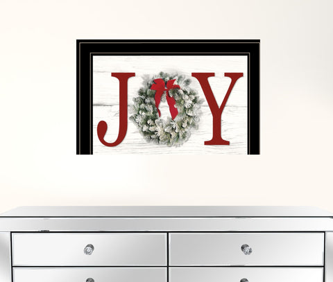 Christmas Joy 5 Black Framed Print Wall Art