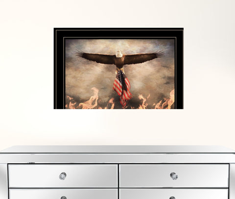 Blaze Of Glory 2 Black Framed Print Wall Art