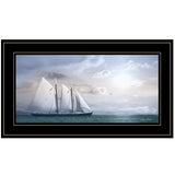 Adventure On The Seas 2 Black Framed Print Wall Art