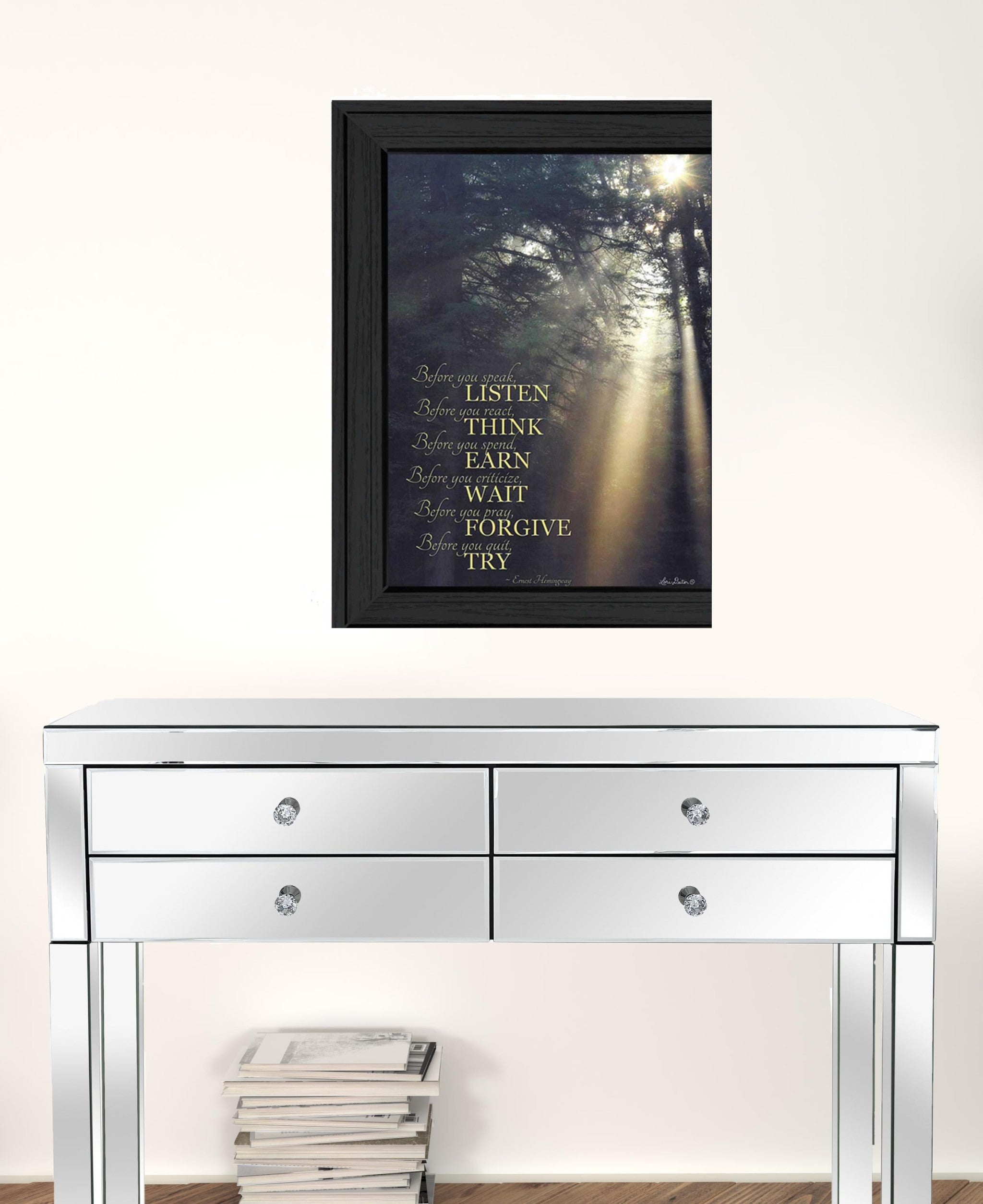 Before You 2 Black Framed Print Wall Art