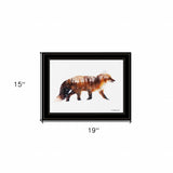 Arctic Red Fox 2 Black Framed Print Wall Art