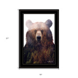 King Of The Forest 4 Black Framed Print Wall Art