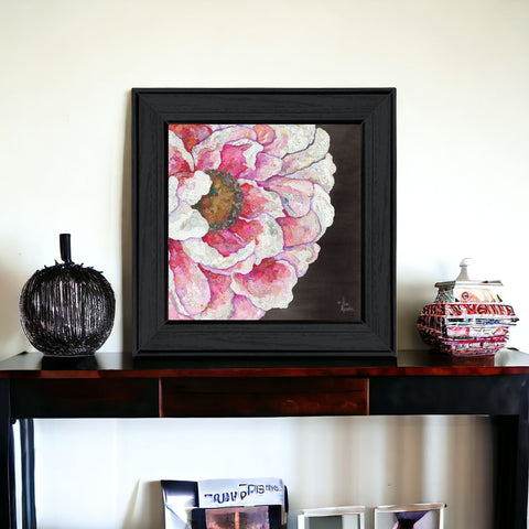 Blooms On Black I 2 Black Framed Print Wall Art