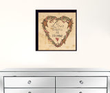 Love Begins At Home 1 Black Framed Print Wall Art